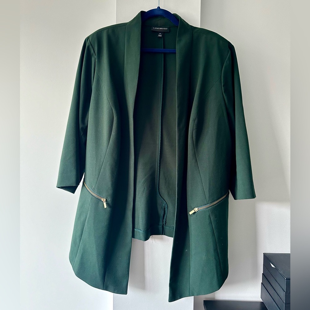 Lane Bryant Green Blazer